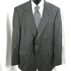 1‎ Hart Schaffner Marx Men's Gray Pinstripe Wool Sport Coat 44Rr